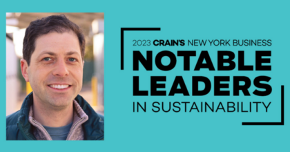 NineDot’s CTO, Adam Cohen, Selected as a Crain’s Notable Leader in Sustainability